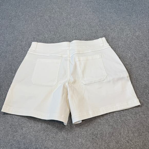 Women's Spanx 6" Twill Shorts in Bright White Size IX NEW - Picture 8 of 8